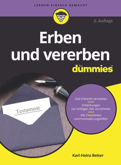 Book cover of Erben und vererben für Dummies (2. Auflage) (Für Dummies)