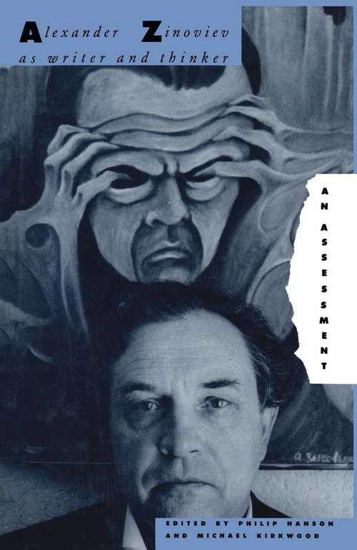 Book cover of Alexander Zinoviev as Writer and Thinker (pdf) (1st ed. 1988)