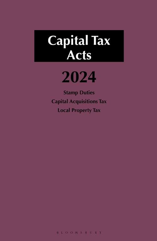 Book cover of Capital Tax Acts 2024