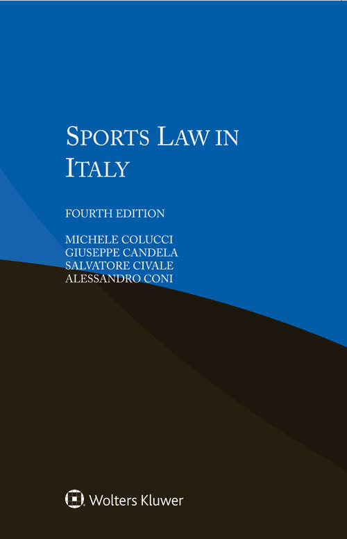 Book cover of Sports Law in Italy (4)