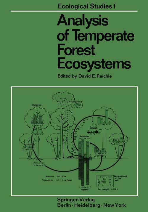 Book cover of Analysis of Temperate Forest Ecosystems (1973) (Ecological Studies #1)