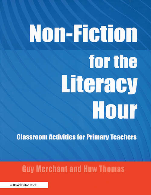 Book cover of Non-Fiction for the Literacy Hour: Classroom Activities for Primary Teachers