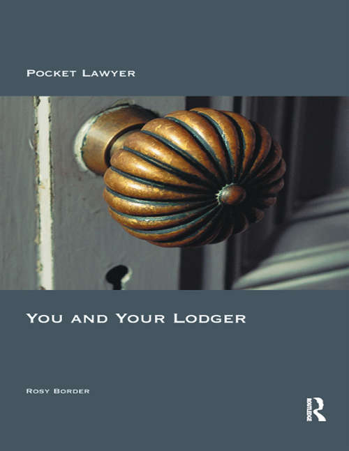 Book cover of You and Your Lodger