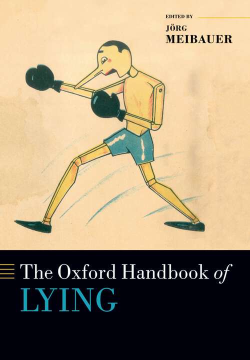 Book cover of The Oxford Handbook of Lying