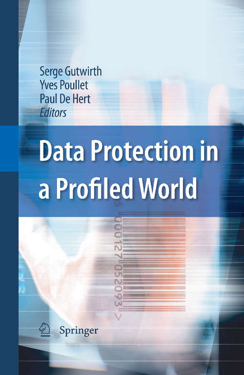 Book cover of Data Protection in a Profiled World (2010)
