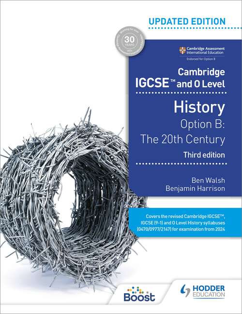 Book cover of Cambridge IGCSE and O Level History 3rd Edition: Option B: The 20th century