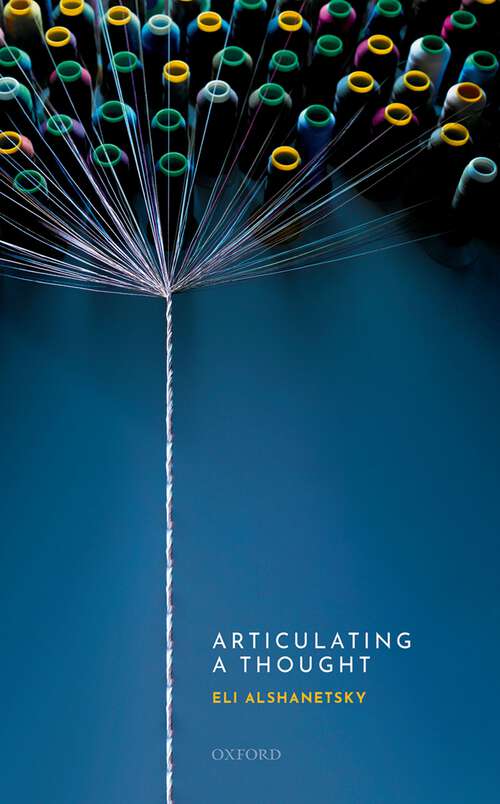 Book cover of Articulating a Thought