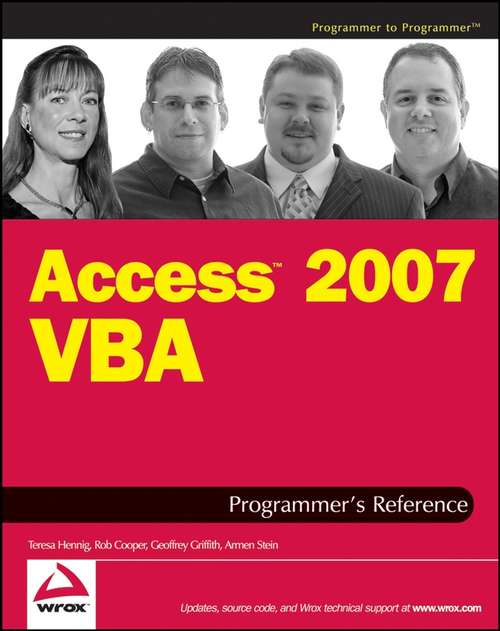 Book cover of Access 2007 VBA Programmer's Reference (2)