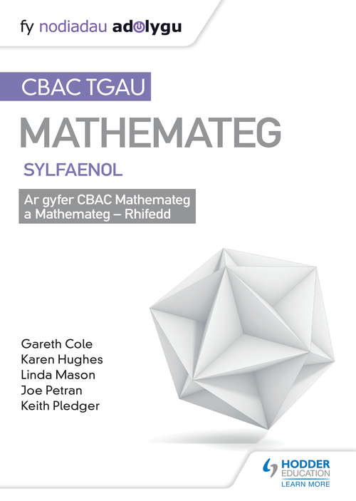 Book cover of TGAU CBAC Canllaw Adolygu Mathemateg Sylfaenol (PDF)