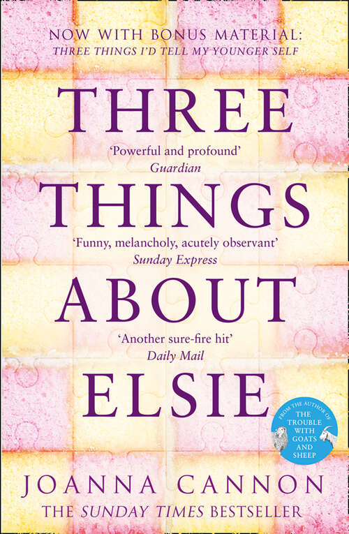 Book cover of Three Things About Elsie: A Novel (ePub edition)