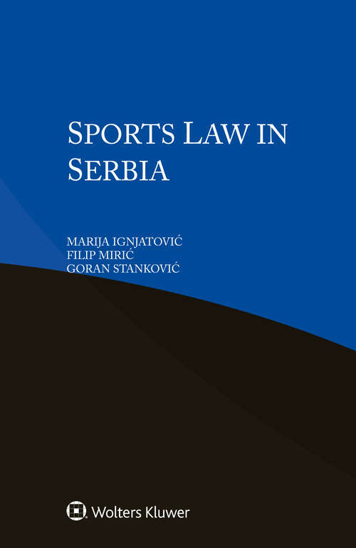 Book cover of Sports Law in Serbia