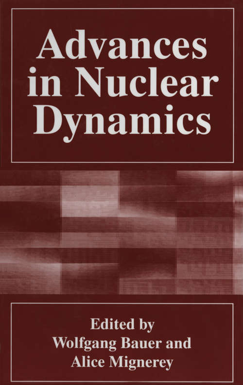 Book cover of Advances in Nuclear Dynamics (1996)