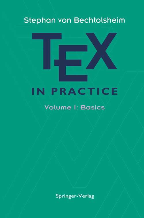 Book cover of TEX in Practice: Volume 1: Basics (1993) (Monographs in Visual Communication)