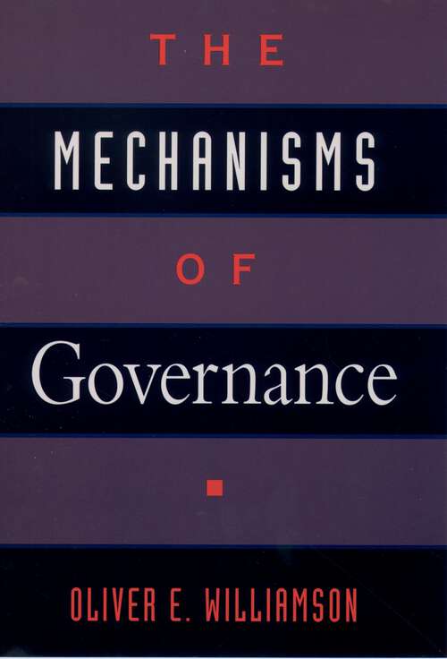 Book cover of The Mechanisms of Governance