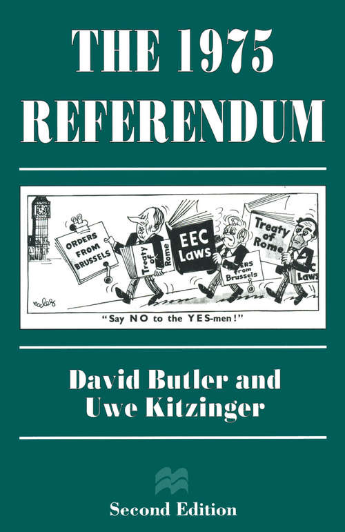 Book cover of The 1975 Referendum (2nd ed. 1996)