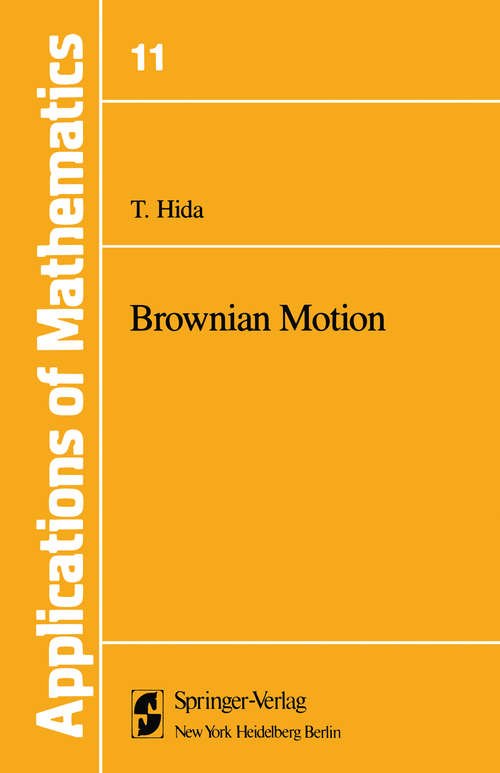 Book cover of Brownian Motion (1980) (Stochastic Modelling and Applied Probability #11)