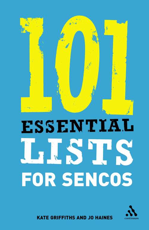 Book cover of 101 Essential Lists for SENCOs (101 Essential Lists)