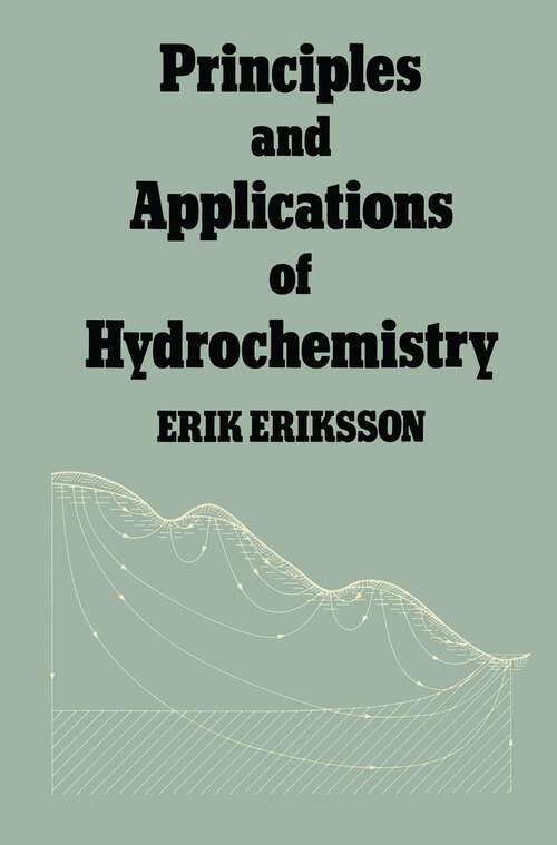 Book cover of Principles and Applications of Hydrochemistry (1985)