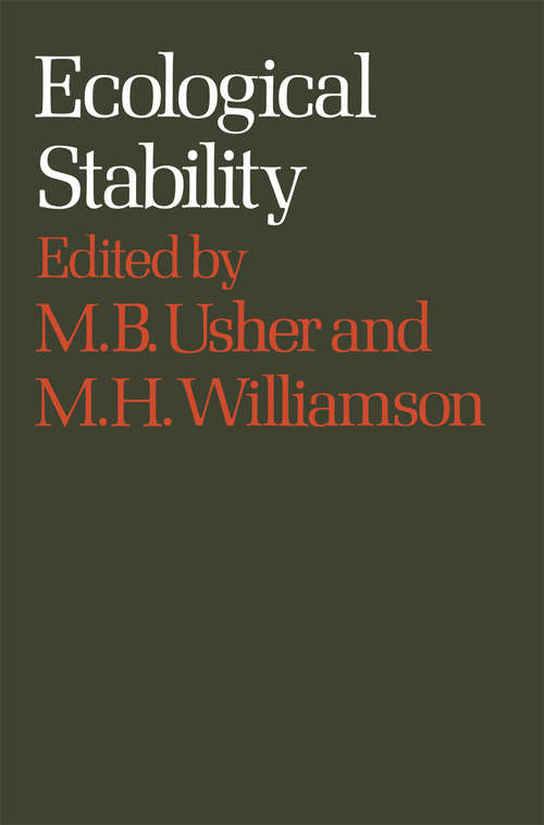 Book cover of Ecological Stability: (pdf) (1974)