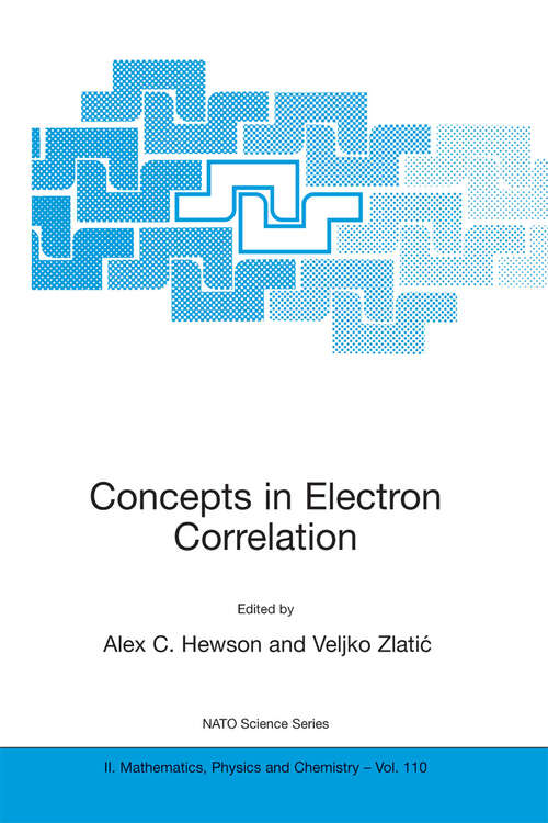 Book cover of Concepts in Electron Correlation (2003) (NATO Science Series II: Mathematics, Physics and Chemistry #110)
