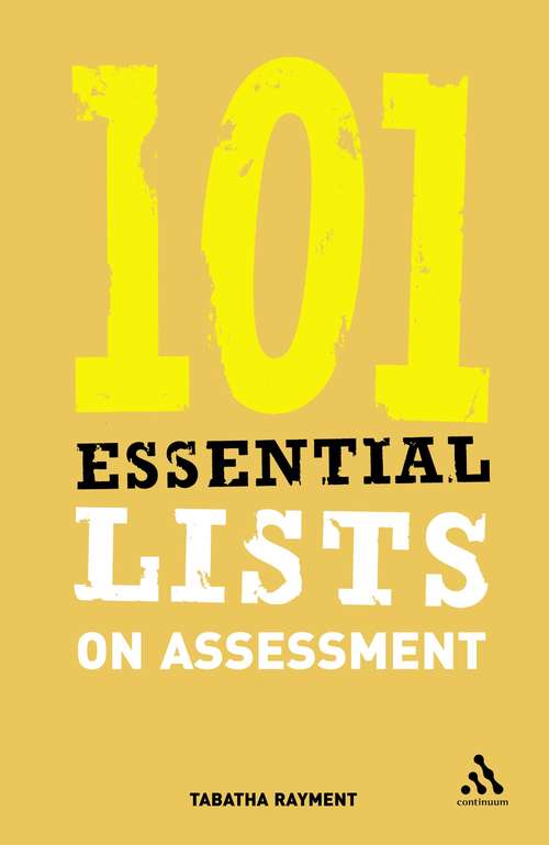 Book cover of 101 Essential Lists on Assessment (101 Essential Lists)