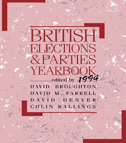 Book cover of British Elections and Parties Yearbook 1994