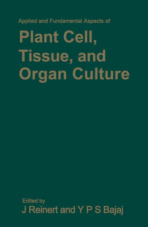 Book cover of Applied and Fundamental Aspects of Plant Cell, Tissue, and Organ Culture (1977)