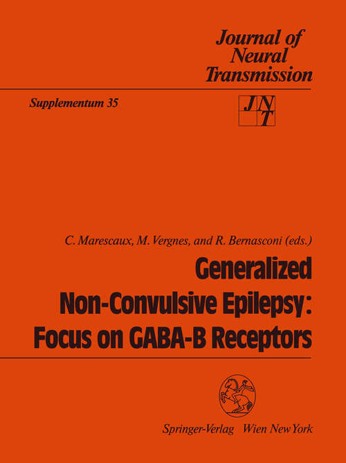 Book cover of Generalized Non-Convulsive Epilepsy: Focus on GABA-B Receptors (1992) (Journal of Neural Transmission. Supplementa #35)