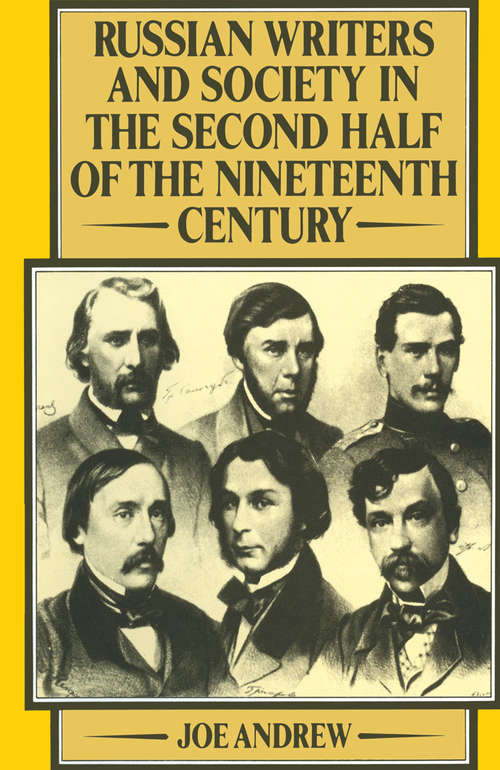 Book cover of Russian Writers and Society in the Second Half of the Nineteenth Century (1st ed. 1982)