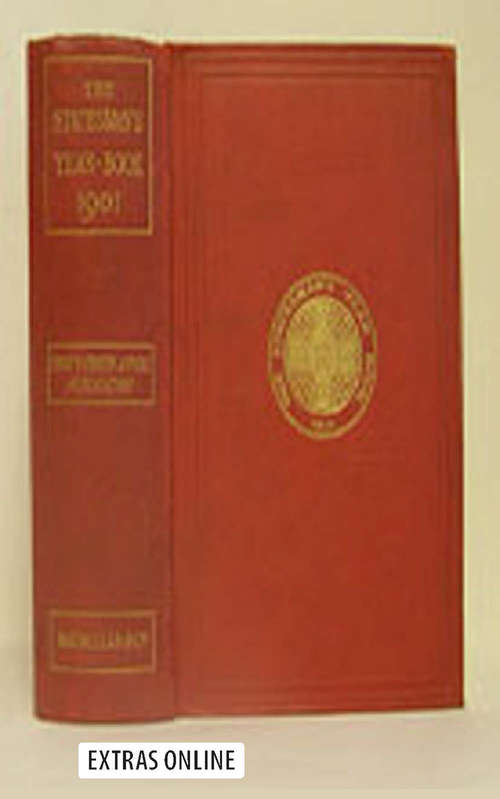 Book cover of The Statesman's Year-Book (38th ed. 1901) (The Statesman's Yearbook)