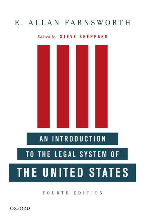 Book cover of An Introduction to the Legal System of the United States, Fourth Edition (4)