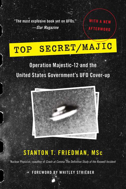 Book cover of Top Secret/Majic: Operation Majestic-12 and the United States Government's UFO Cover-up