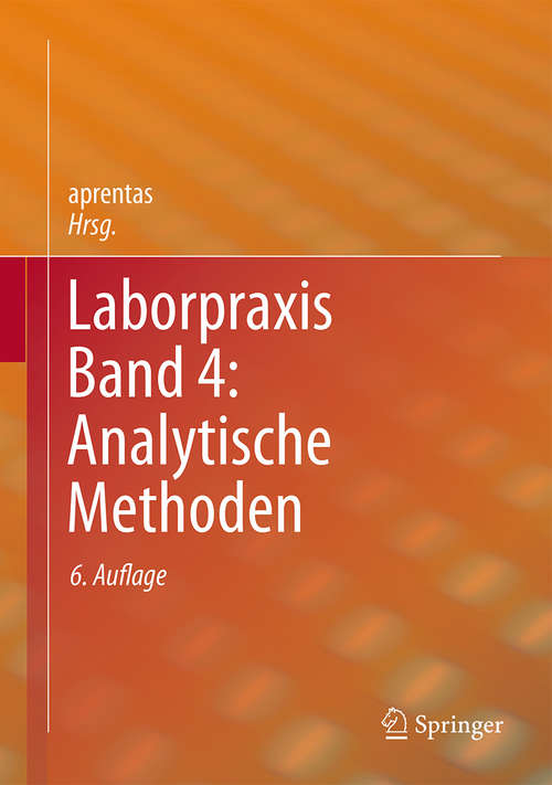 Book cover of Laborpraxis Band 4: Analytische Methoden