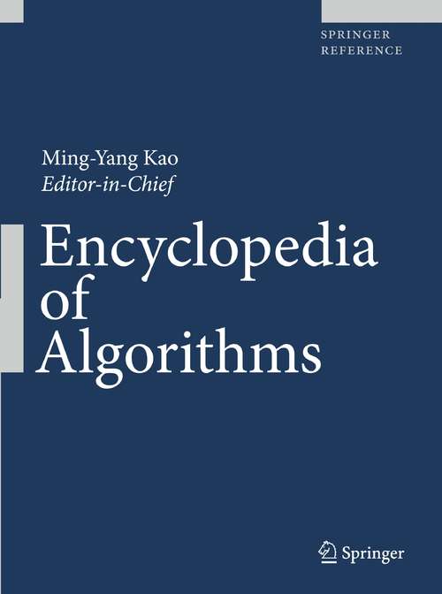 Book cover of Encyclopedia of Algorithms (2) (Springer Reference Ser.)