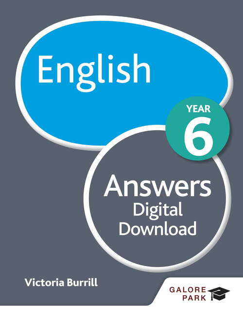Book cover of English Year 6 Answers