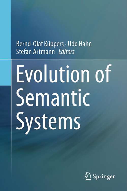 Book cover of Evolution of Semantic Systems (2013)