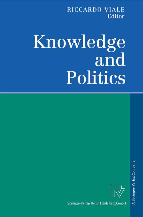 Book cover of Knowledge and Politics (2001)
