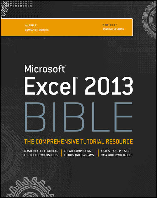 Book cover of Excel 2013 Bible (Bible)