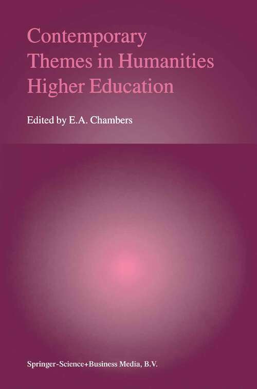 Book cover of Contemporary Themes in Humanities Higher Education (2001)