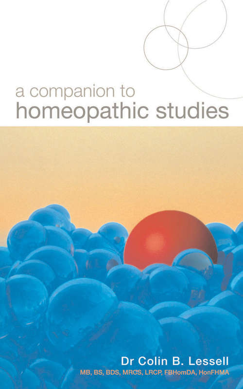 Book cover of A Companion To Homoeopathic Studies