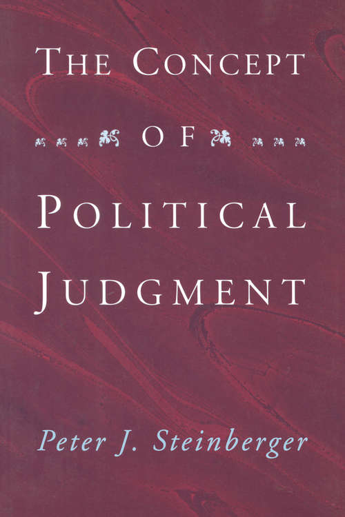 Book cover of The Concept of Political Judgment