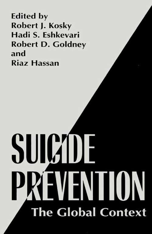Book cover of Suicide Prevention: The Global Context (1998)