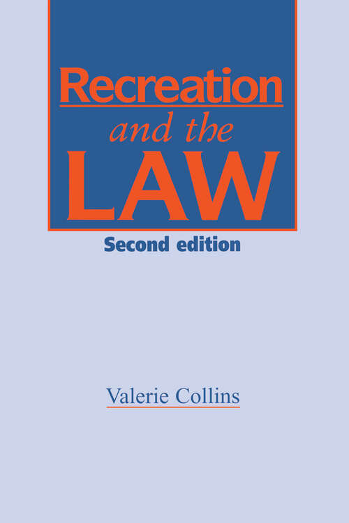 Book cover of Recreation and the Law (2)