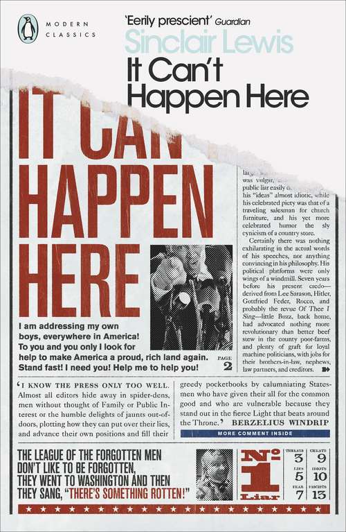 Book cover of It Can't Happen Here (Penguin Modern Classics)