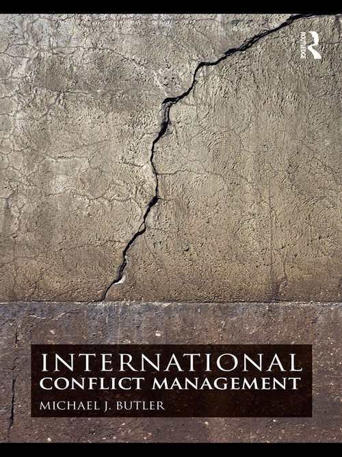 Book cover of International Conflict Management