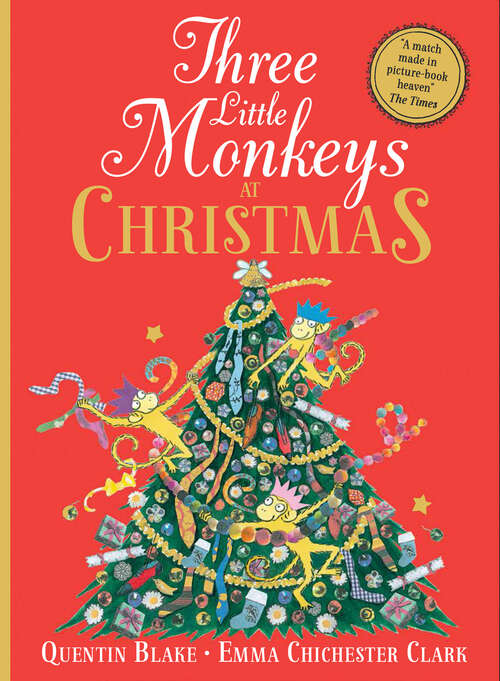 Book cover of Three Little Monkeys at Christmas (ePub edition)