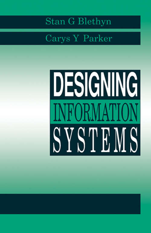 Book cover of Designing Information Systems