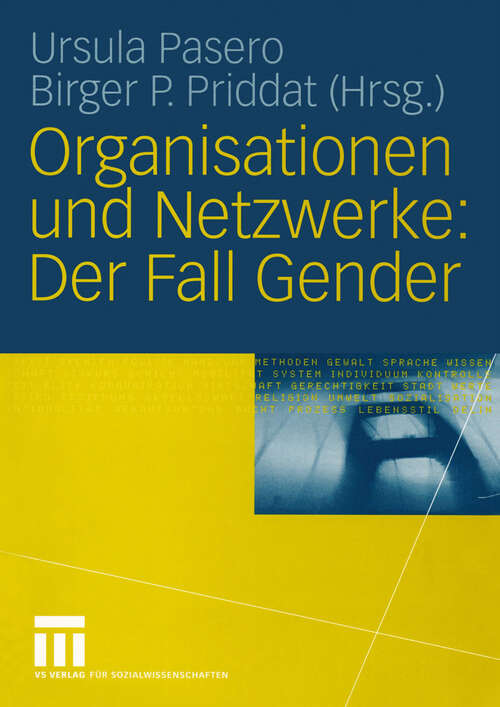 Book cover of Organisationen und Netzwerke: Der Fall Gender (2004)
