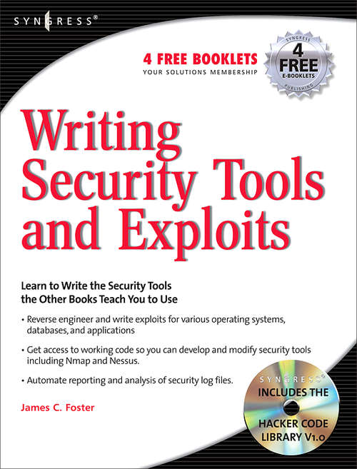 Book cover of Writing Security Tools and Exploits