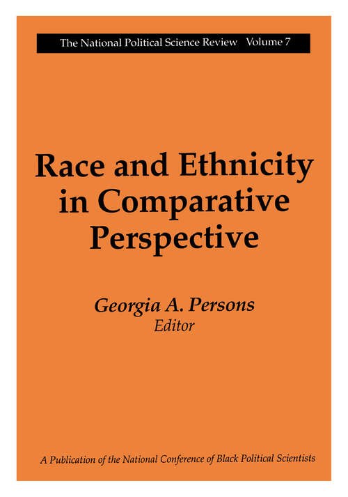 Book cover of Race and Ethnicity in Comparative Perspective